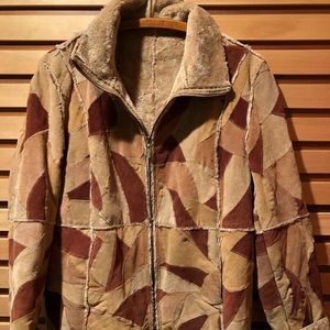 Vintage patchwork short jacket